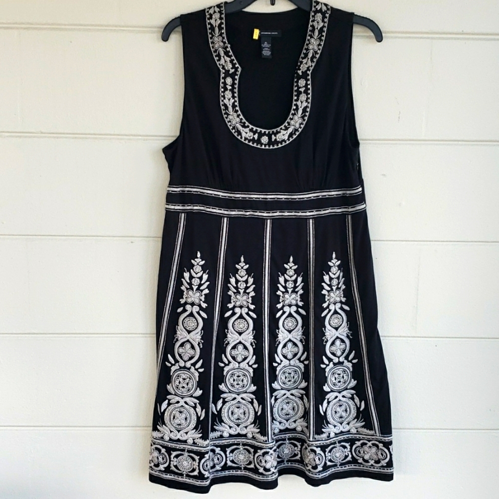 INC Midi Dress with Beautiful 😍 Embriodery